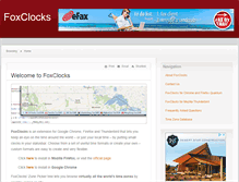 Tablet Screenshot of foxclocks.org